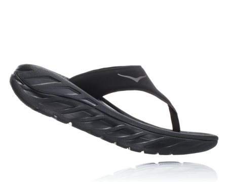 Hoka One One Ora Recovery Flip Ženske Sandali Črna / Temno Siva SI-147360V